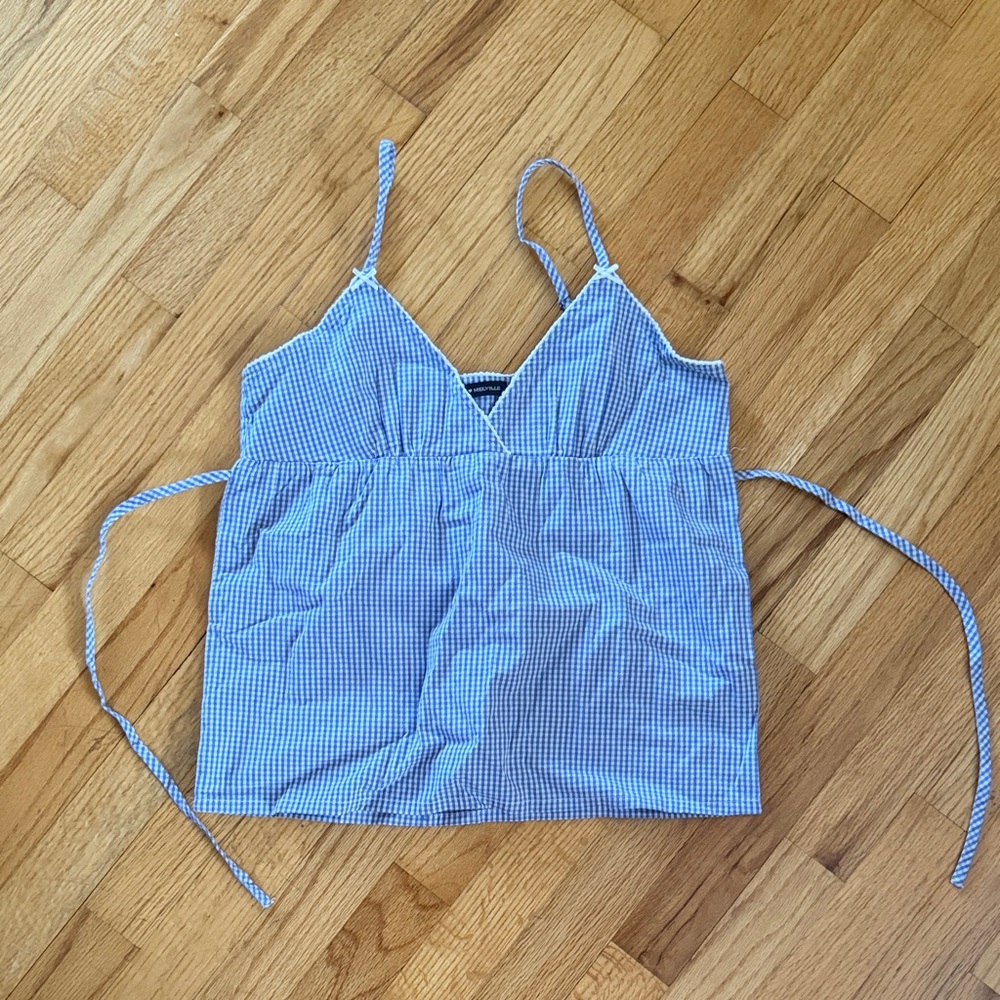 Brandy gingham tank